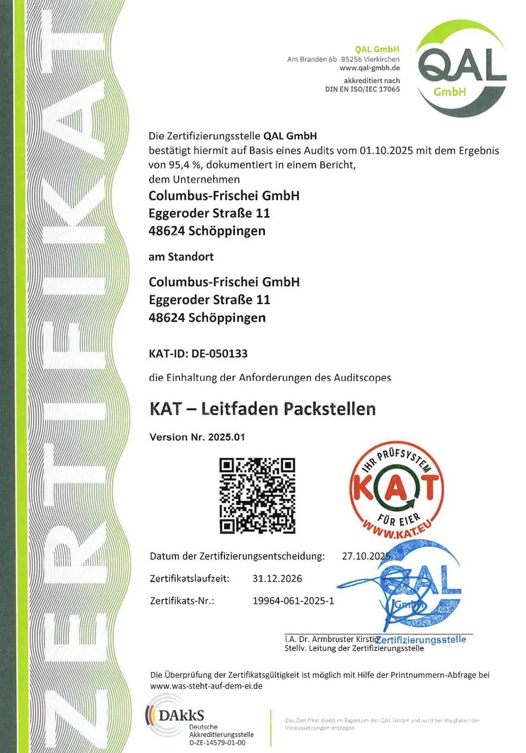 Zertifizierungen